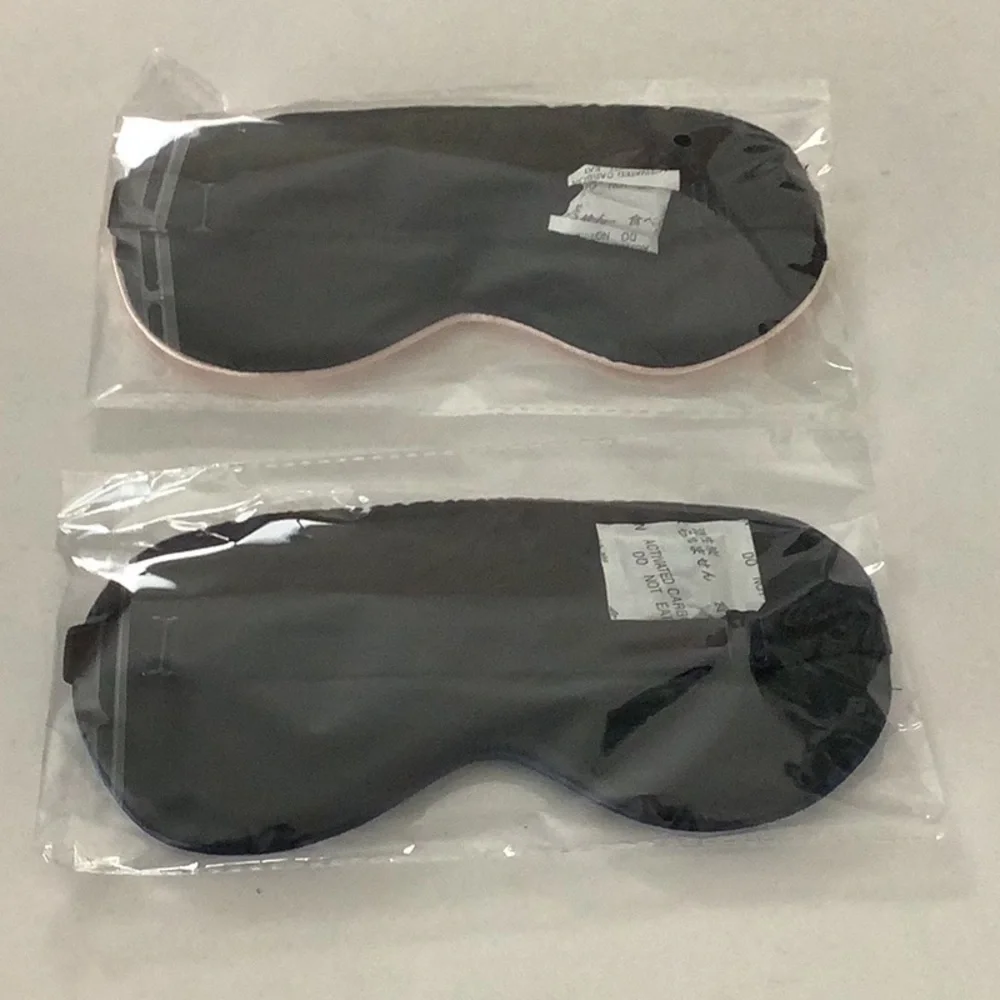 Sleep Mask Set in Pink and Navy Adjustable Straps, Nylon.